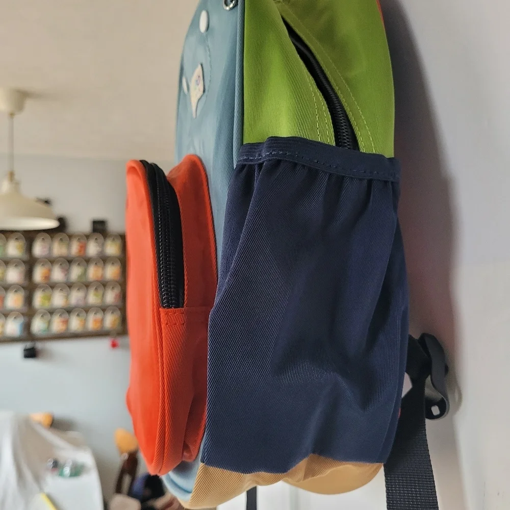 Abshoo Kids Colorful Backpack - Orange and Green